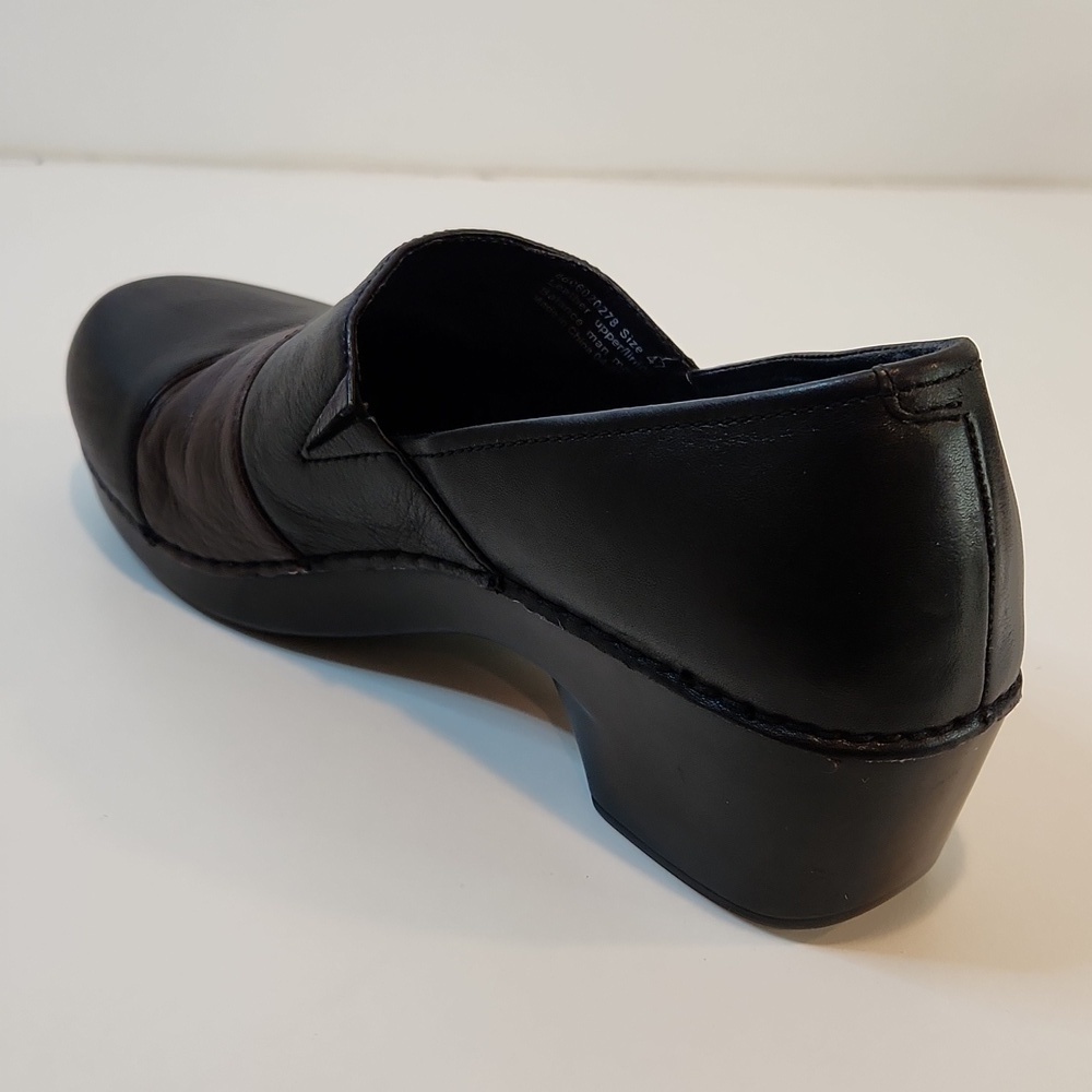 Dansko Tenley Black Brown Leather Comfort Slip On Clogs Womens EU 42 US 11.5 EUC - Picture 8 of 14